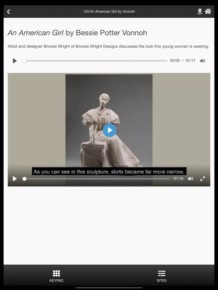 Capturas de pantalla de Amon Carter Audio Tour iPad 