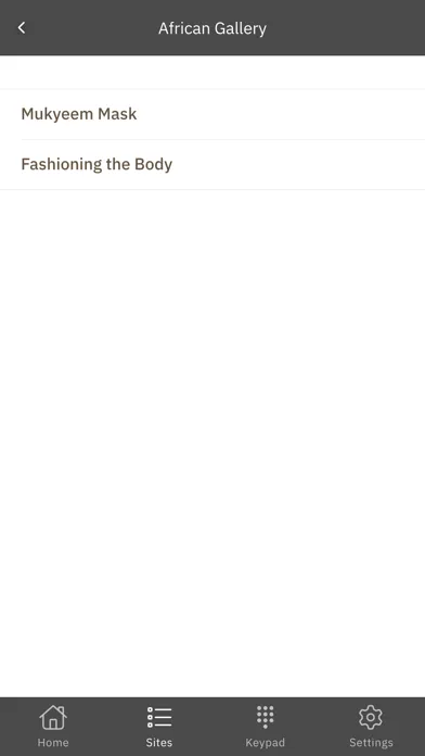 UMFA Audio Guide Screenshots