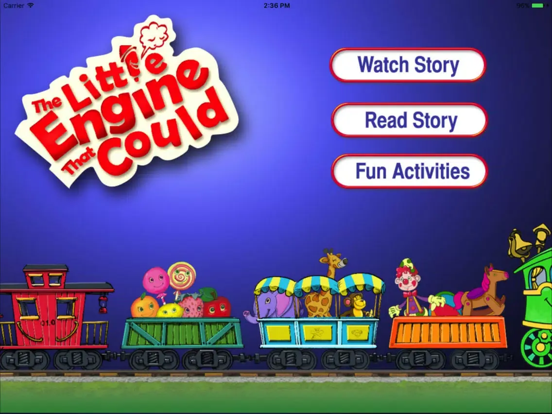 Captures d'écran de The Little Engine That Could by OnceUponAnApp iPad 