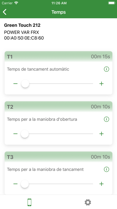 Captures d'écran de Green Touch System