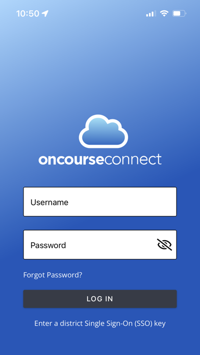 Capturas de tela do OnCourse Connect