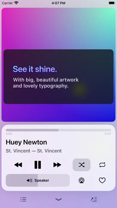 Zrzuty ekranu Doppi: the nicest music player