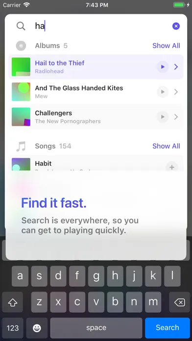 Zrzuty ekranu Doppi: the nicest music player