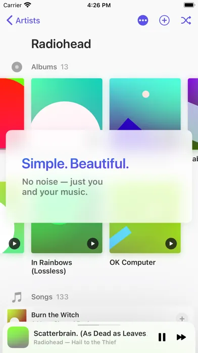 Zrzuty ekranu Doppi: the nicest music player