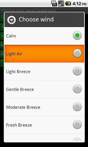 Marine Wind Calculator Screenshots
