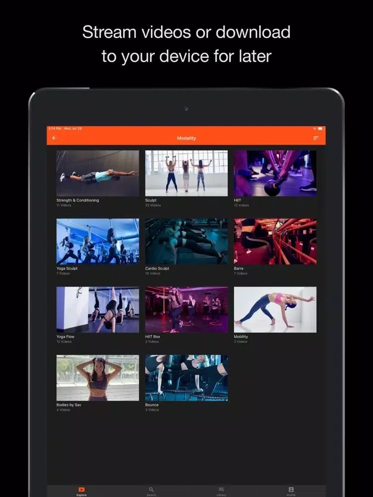 Fithouse at Home iPad  Screenshots