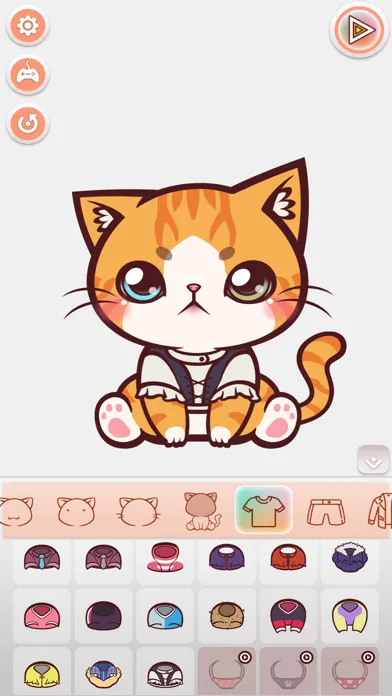 Tangkapan layar Kitty Fashion Star