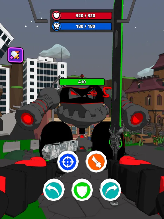 Capturas de tela do Hello Carbot Robot Battle iPad 