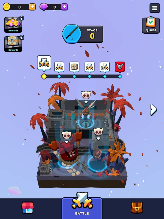 Capturas de tela do Hello Carbot Robot Battle iPad 