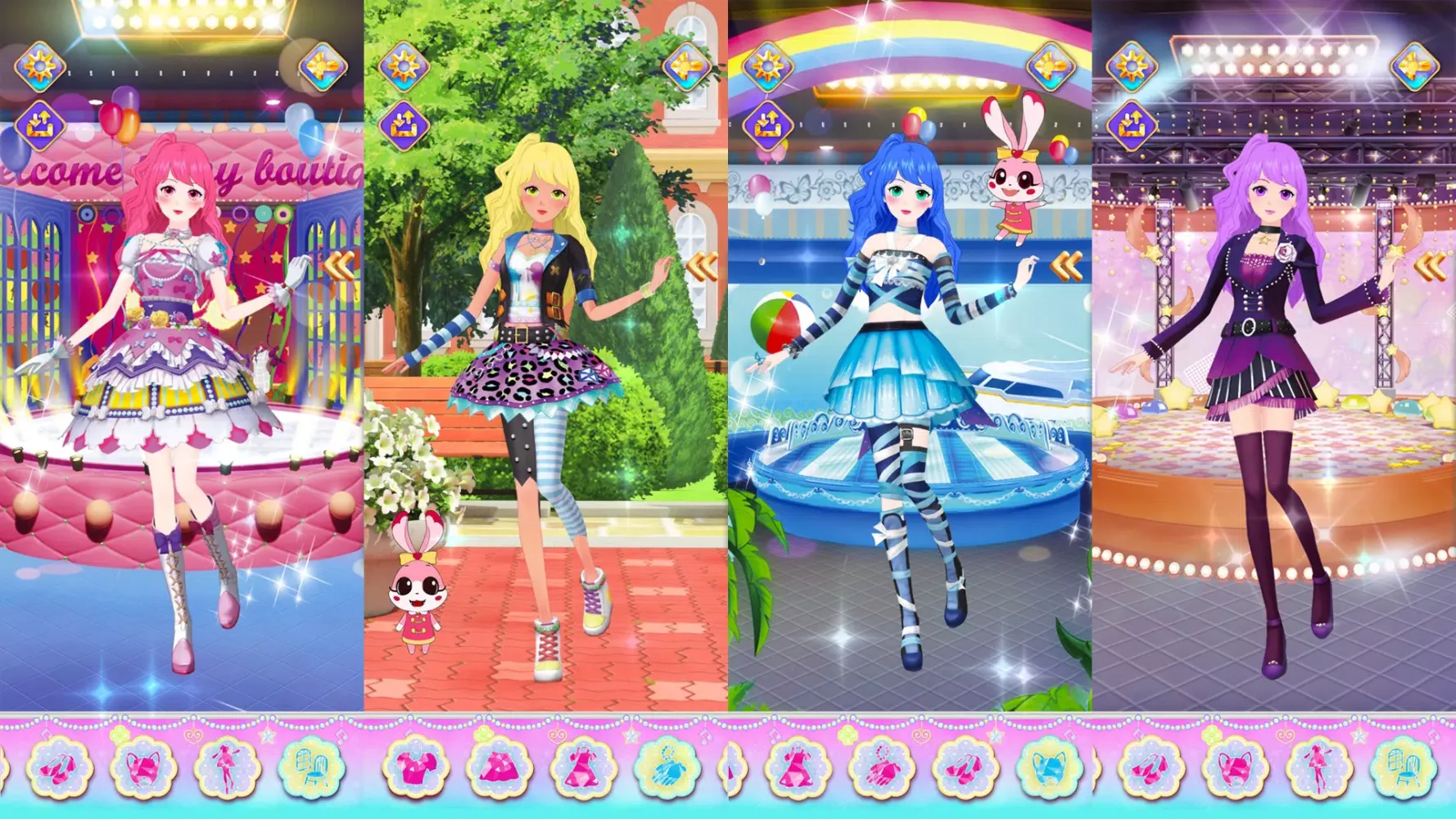 Capturas de pantalla de Shining Star Makeup game