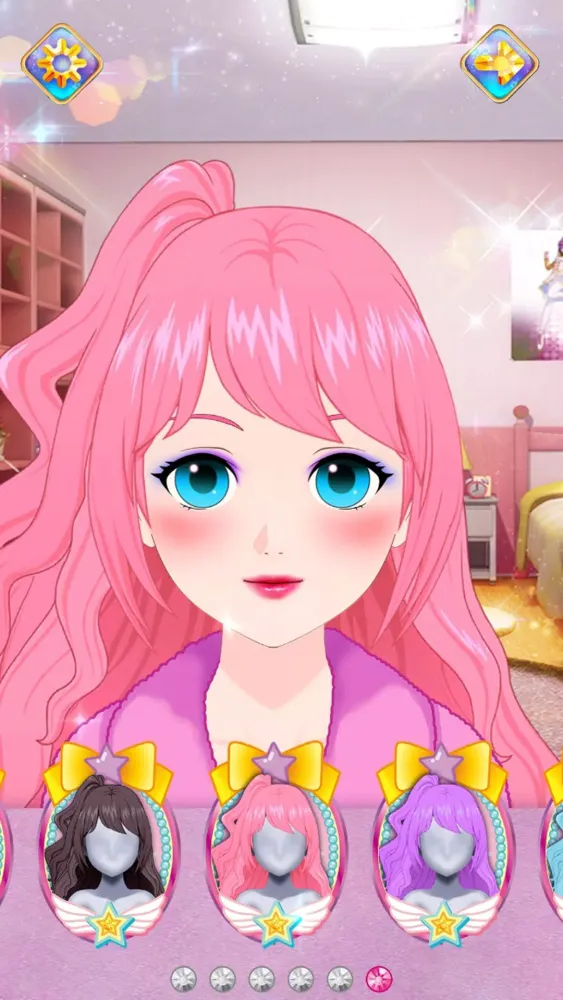 Capturas de pantalla de Shining Star Makeup game