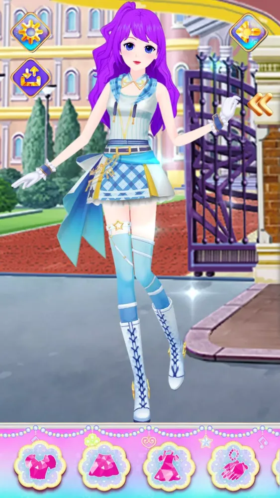 Capturas de pantalla de Shining Star Makeup game