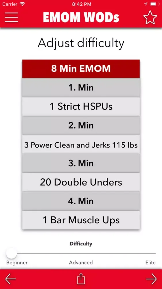 ภาพหน้าจอของ WOD Generator! - EMOMs