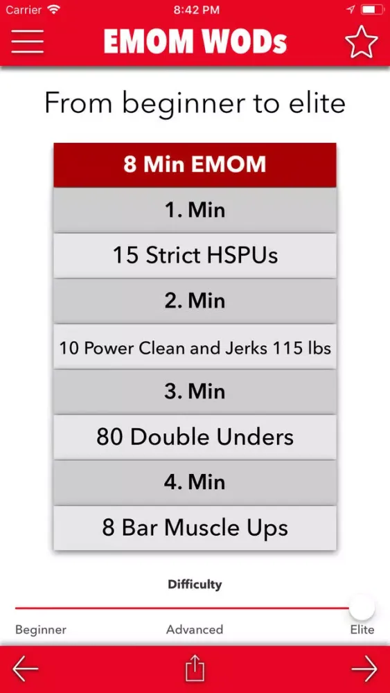ภาพหน้าจอของ WOD Generator! - EMOMs