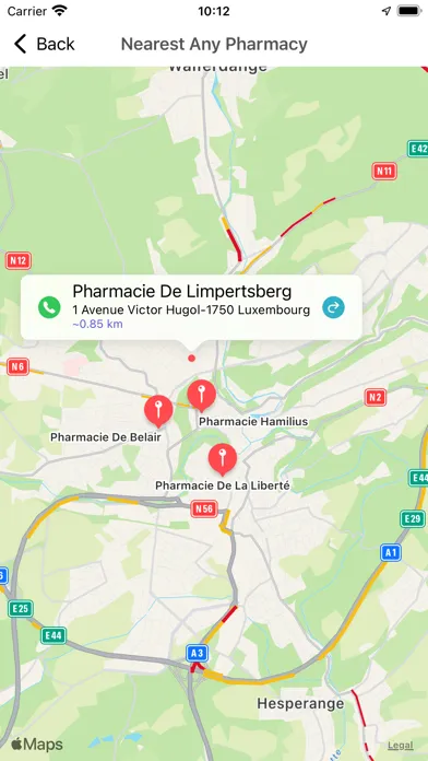 Luxembourg Pharmacies Screenshots