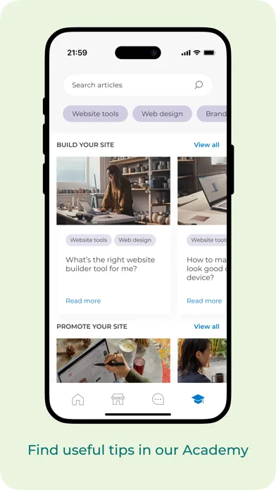 one.com Companion Screenshots