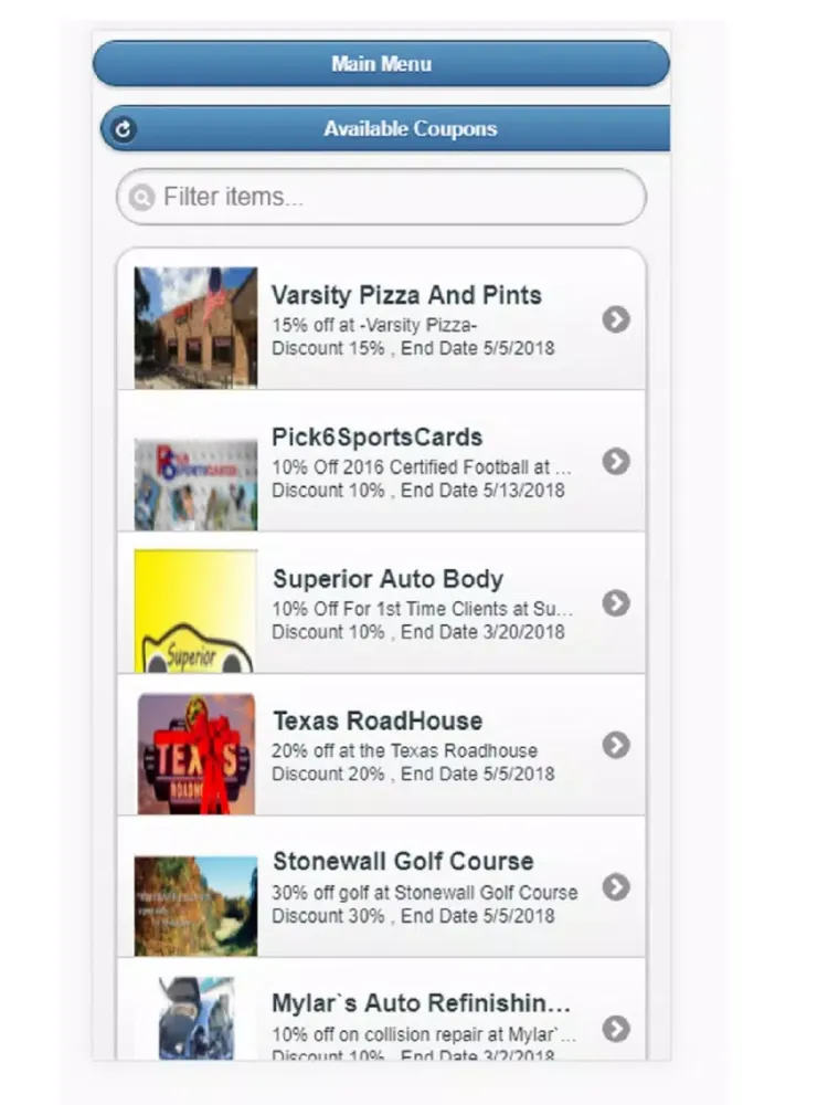 ACouponPlace Coupon App iPad  Screenshots