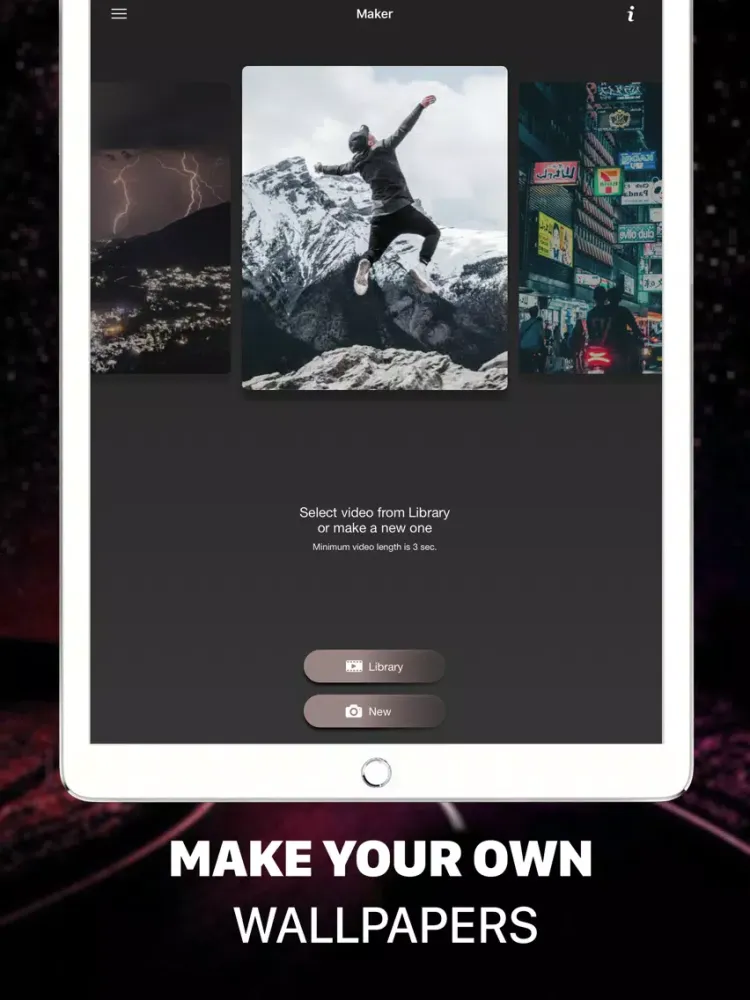Zrzuty ekranu Cool Live Wallpaper 4K iPad 