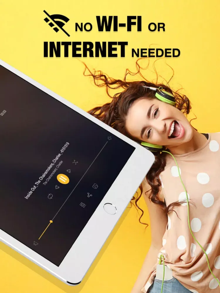 iPlay Offline Music Player iPad  स्क्रीनशॉट