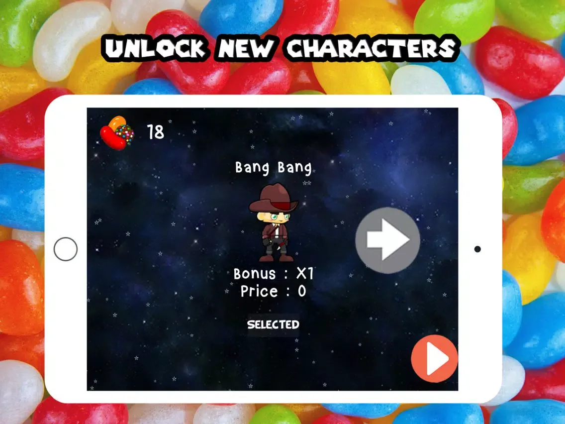 Space Candy Run - One Tap Game iPad  スクリーンショット