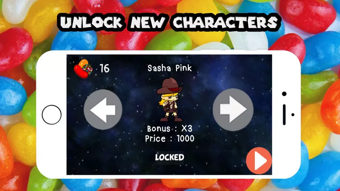 Space Candy Run - One Tap Game スクリーンショット