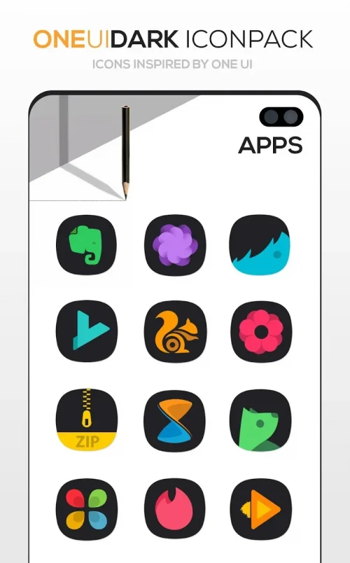 ONE UI DARK Icon Pack-screenshot-4