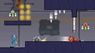 Tangkapan skrin Fire and Water Stickman 2