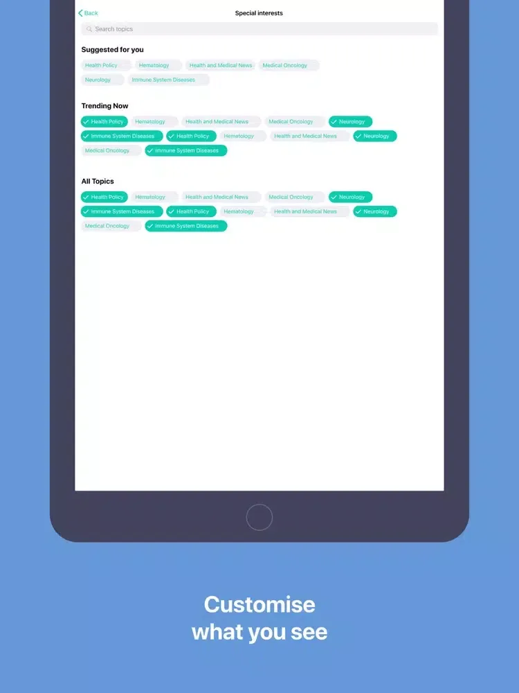 Скриншоты Medit iPad 