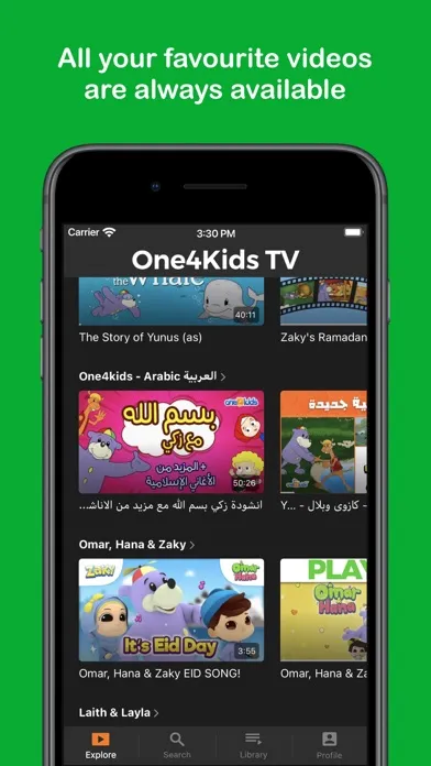 Capturas de pantalla de One4Kids TV