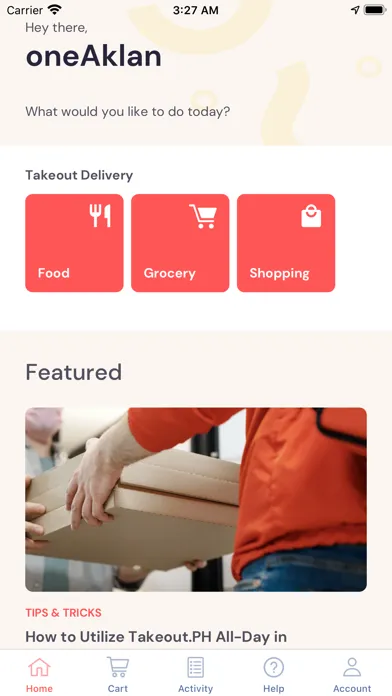TakeOut.PH Ekran Görüntüleri