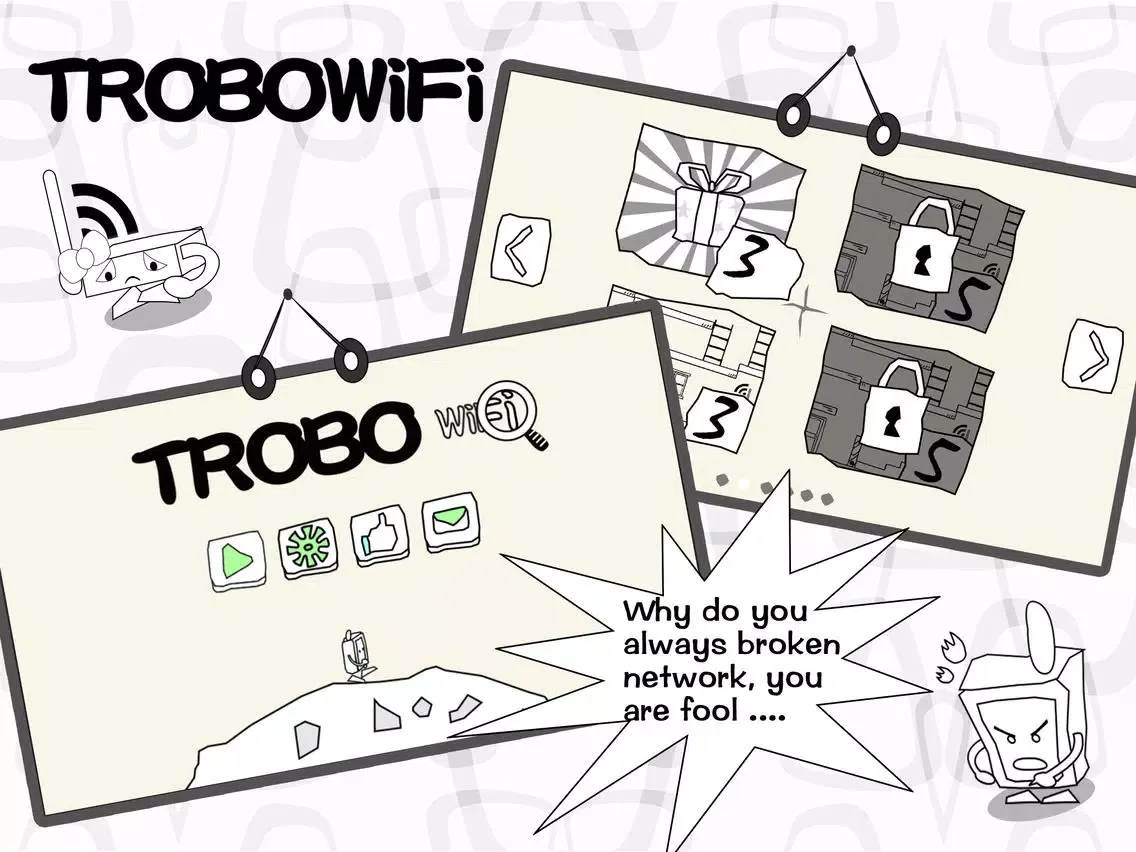 TROBO WIFI-a puzzle game about wifi iPad 應用截圖