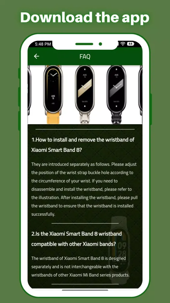 Xiaomi Band 8 Guide应用截图