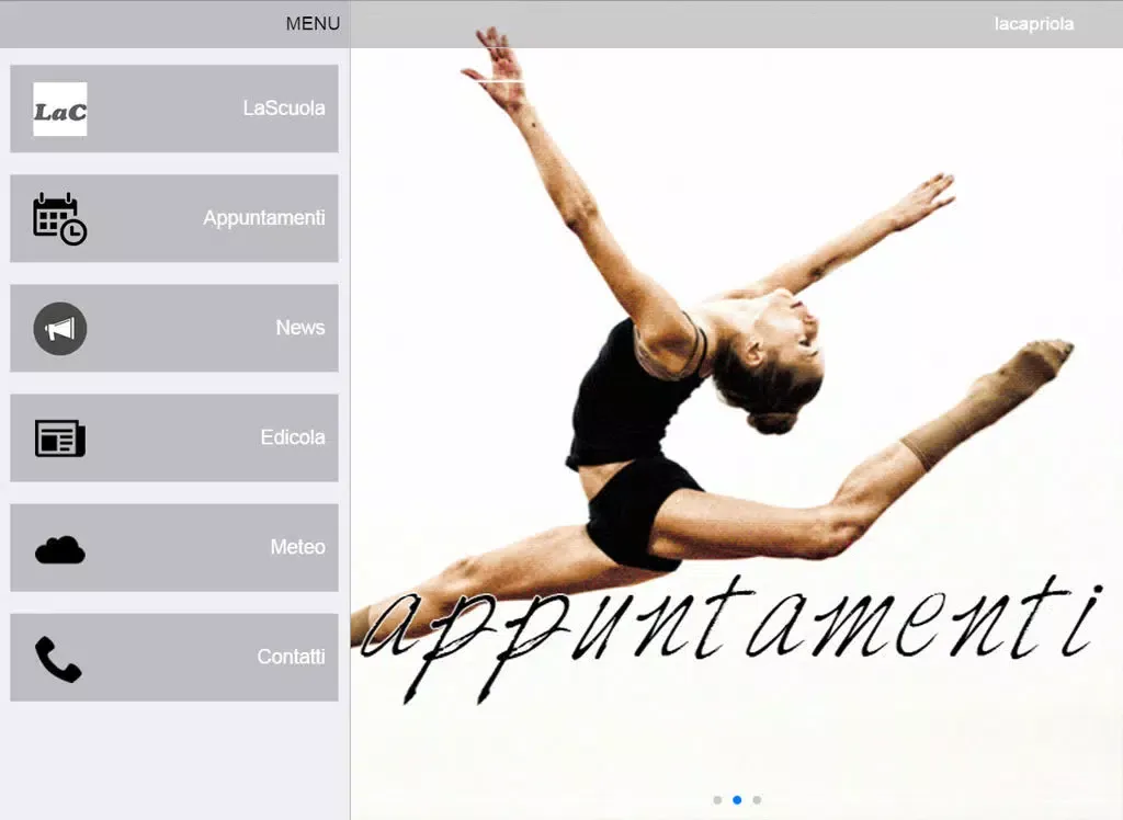 ภาพหน้าจอของ LaCapriola iPad 