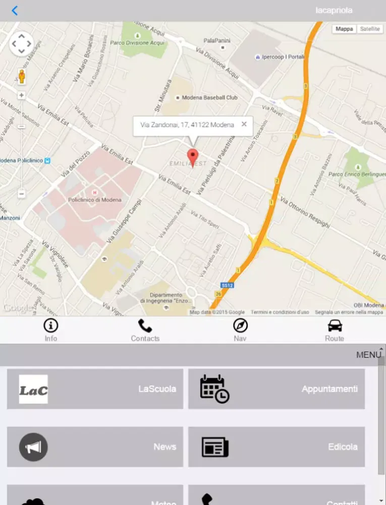 ภาพหน้าจอของ LaCapriola iPad 