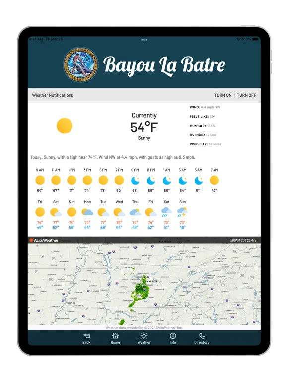 Capturas de pantalla de City of Bayou La Batre iPad 