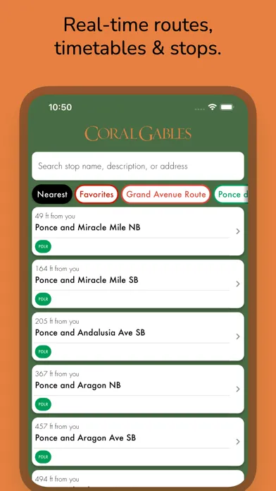 Screenshot di Coral Gables Trolley Tracker