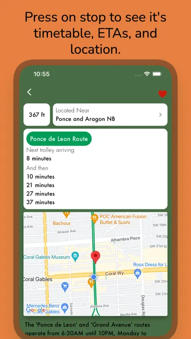 Screenshot di Coral Gables Trolley Tracker