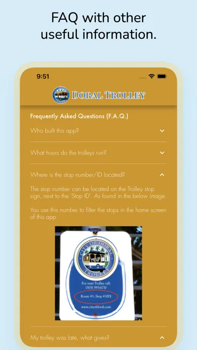 Doral Trolley Tracker سکرین شاٹس