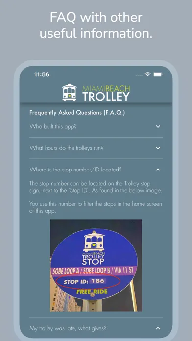 Miami Beach Trolley Tracker Screenshots