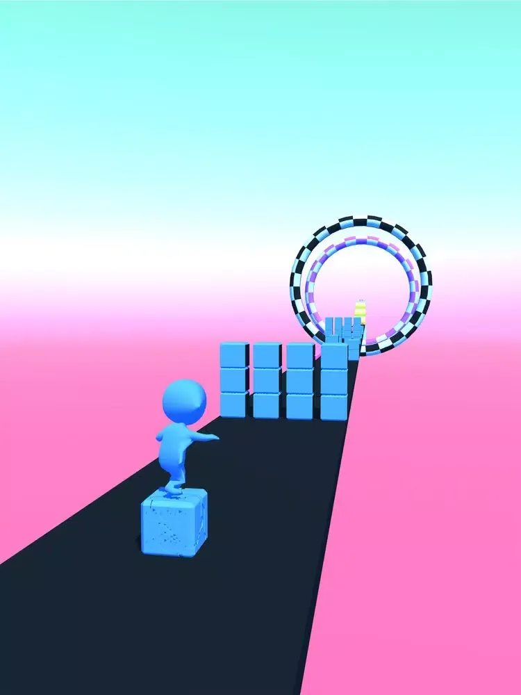 Capturas de tela do Color Cube Stack iPad 