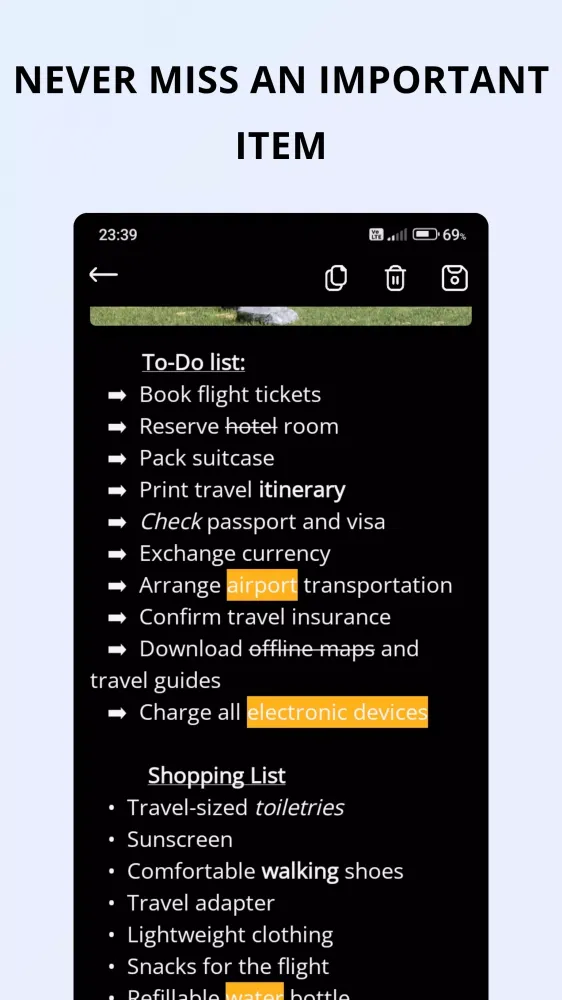 Black Note - Notebook Notes Screenshots