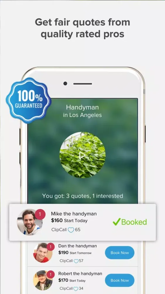Tangkapan layar ClipCall - No-Hassle Home Care