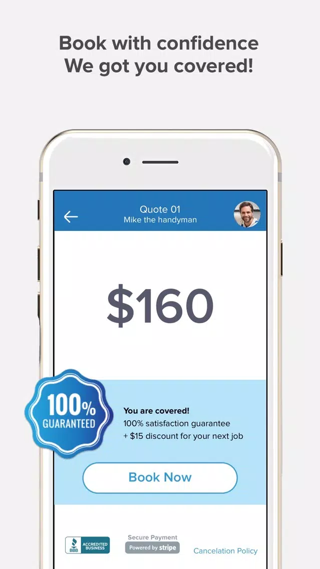ClipCall - No-Hassle Home Care سکرین شاٹس