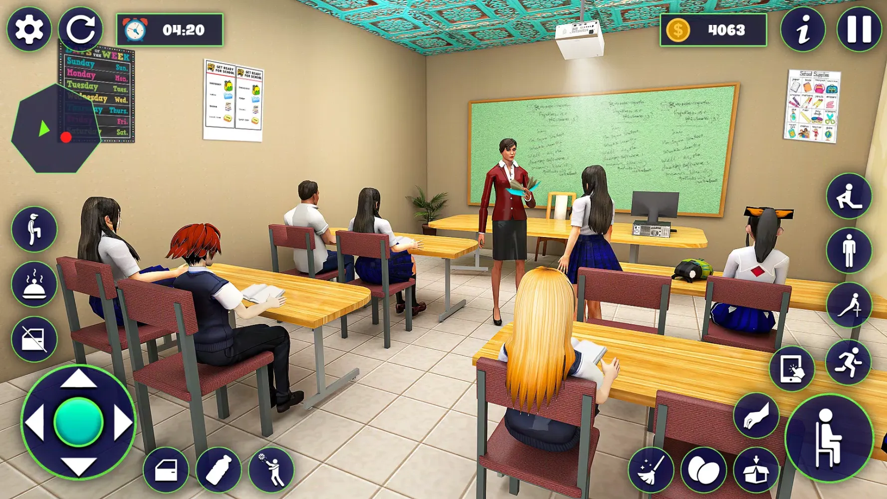 Скриншоты School Girl Life Simulator 3D