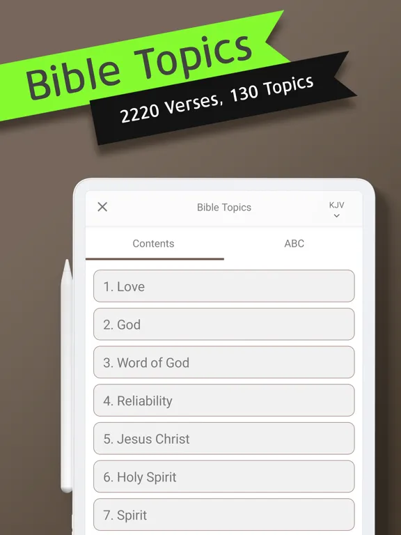 Smart Holy Bible KJV, Topics iPad  Ekran Görüntüleri