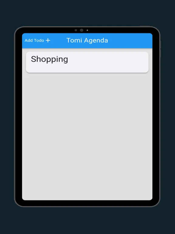 ภาพหน้าจอของ Tomi Agenda iPad 