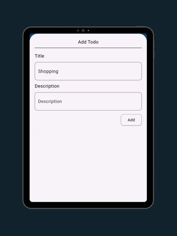 ภาพหน้าจอของ Tomi Agenda iPad 