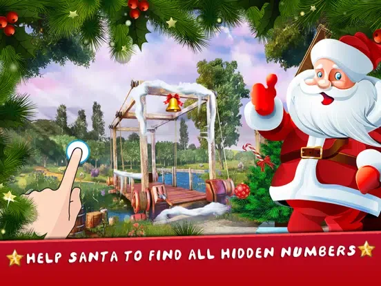 Ảnh chụp màn hình của Christmas Hidden Numbers Games iPad 