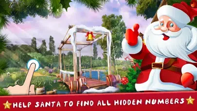Ảnh chụp màn hình của Christmas Hidden Numbers Games