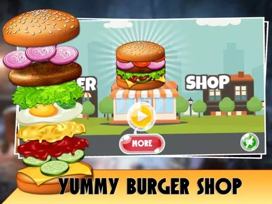 Yummy Burger Shop iPad  스크린샷